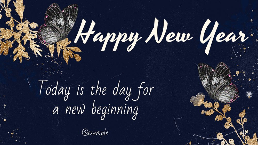 New Year blog banner template, editable E.A. Séguy’s famous artwork, remixed by rawpixel