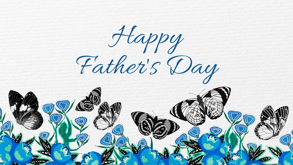 Father's day blog banner template, editable E.A. Séguy’s famous artwork, remixed by rawpixel