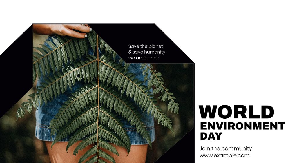 World environment day blog banner template, editable text & design