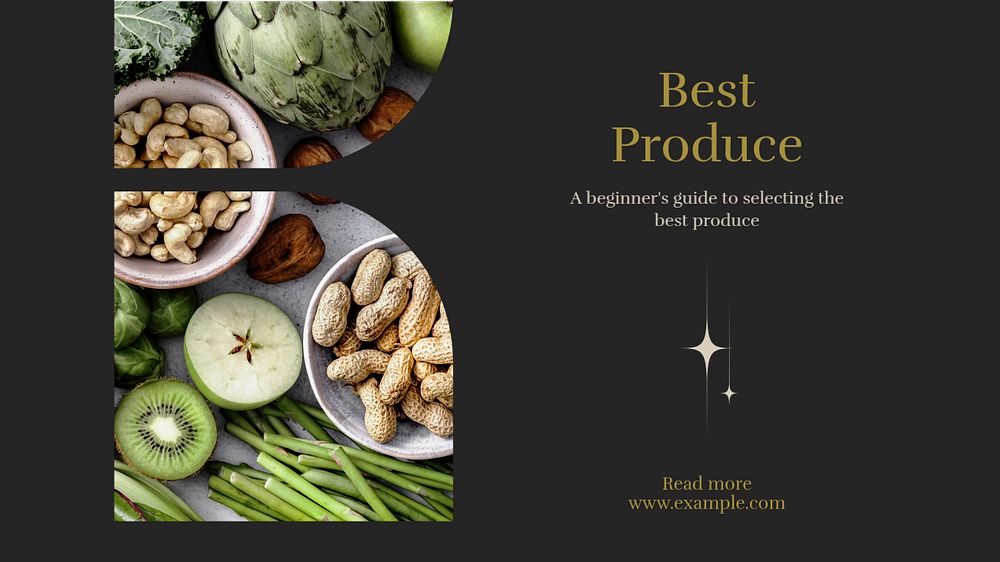 Best produce Facebook cover template, editable design