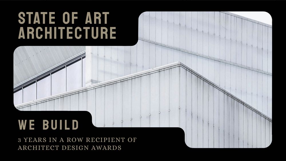 Art architecture blog banner template, editable text & design