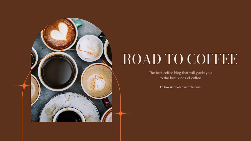 Coffee blog blog banner template, editable design
