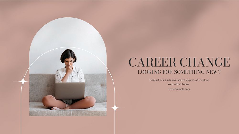 Recruitment blog banner template, editable design