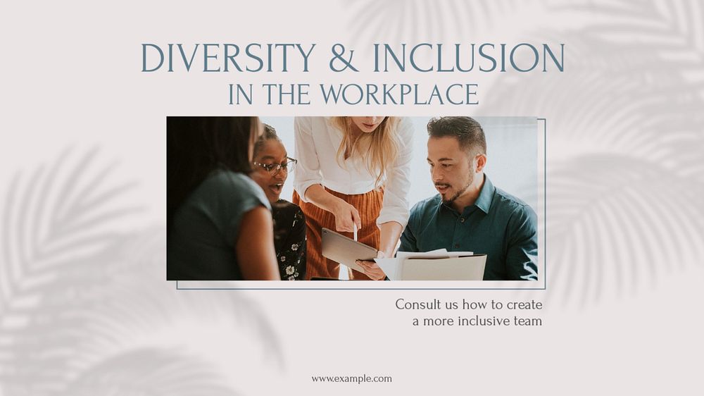 Diversity & inclusion blog banner template, editable design