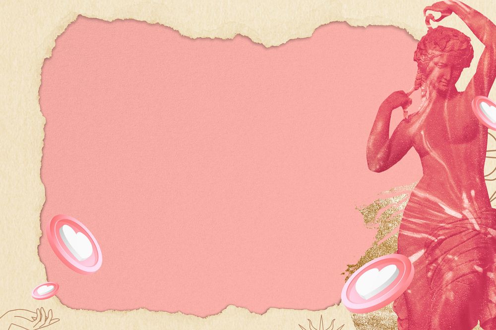 Pink goddess background, editable design