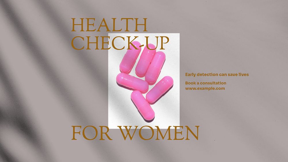 Health Check-up blog banner template, editable design