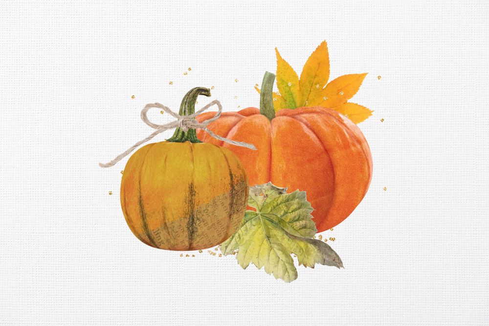 Halloween pumpkin background, editable Autumn design