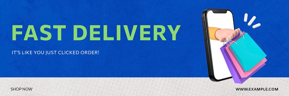 Fast delivery email header template, editable text & design