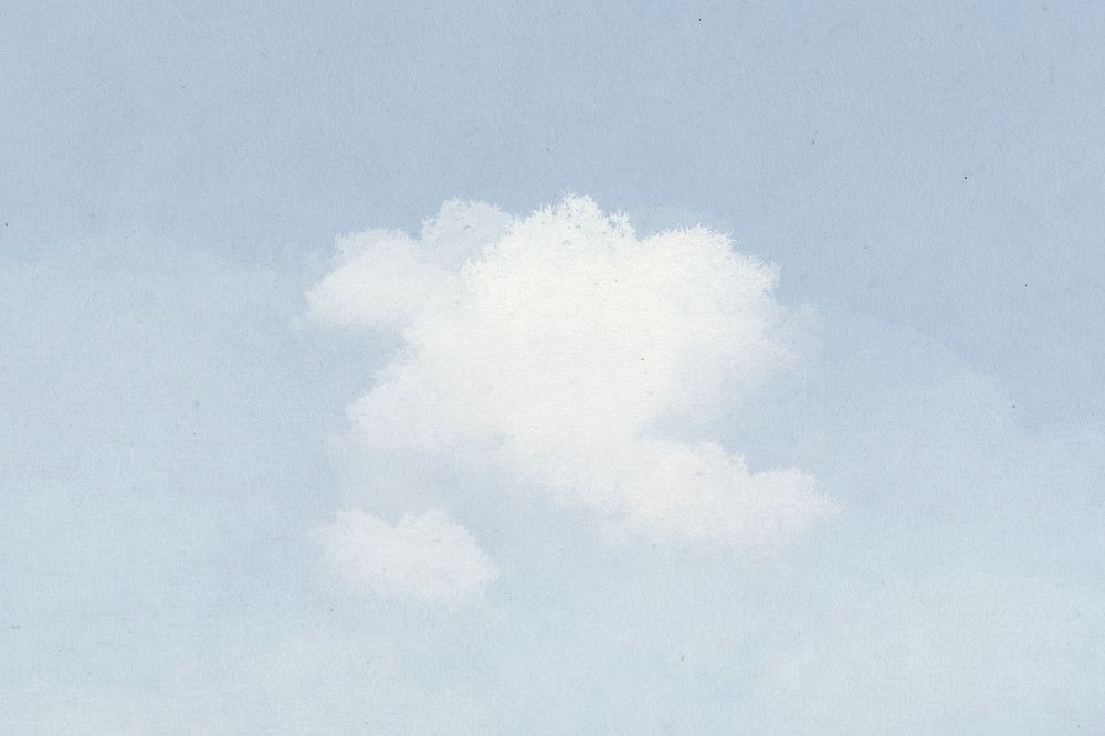 Blue cloudy sky background, gradient aesthetic, editable design