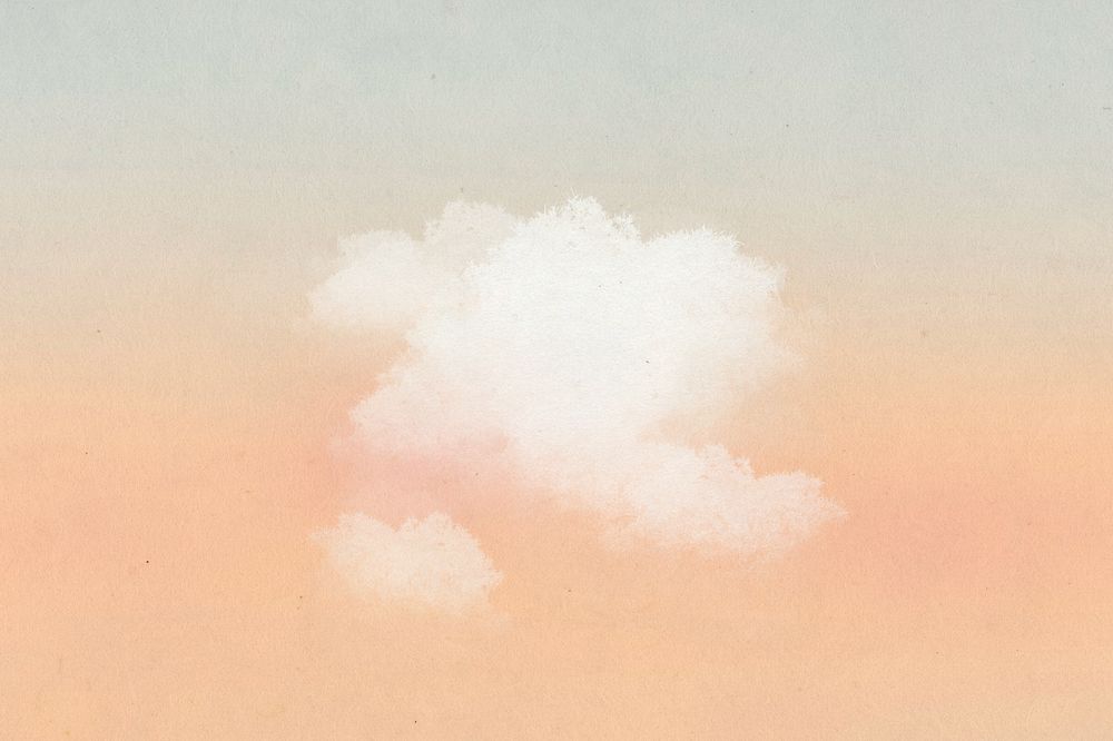 Orange sunset sky background, gradient aesthetic, editable design