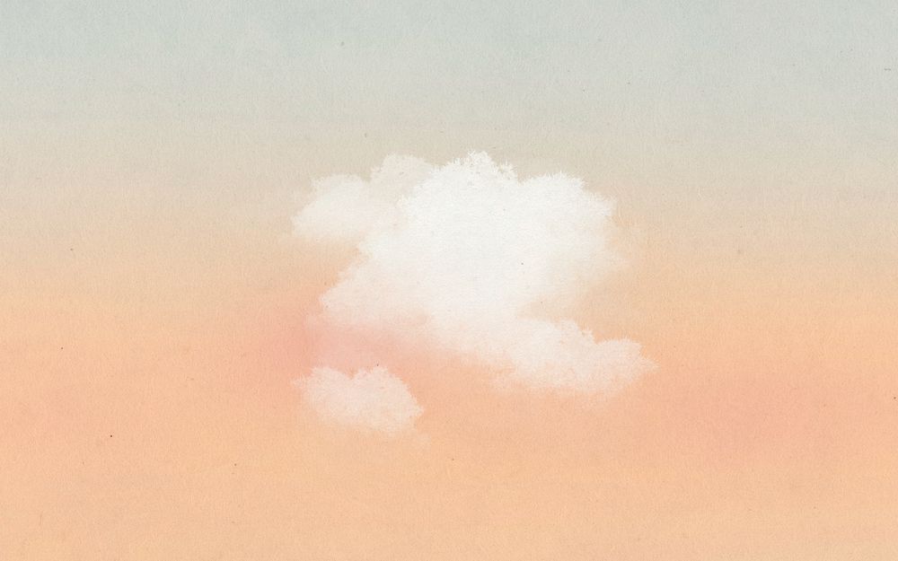 Orange sunset sky background, gradient aesthetic background, editable design