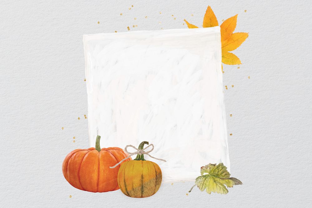 Editable notepaper, Autumn pumpkin design