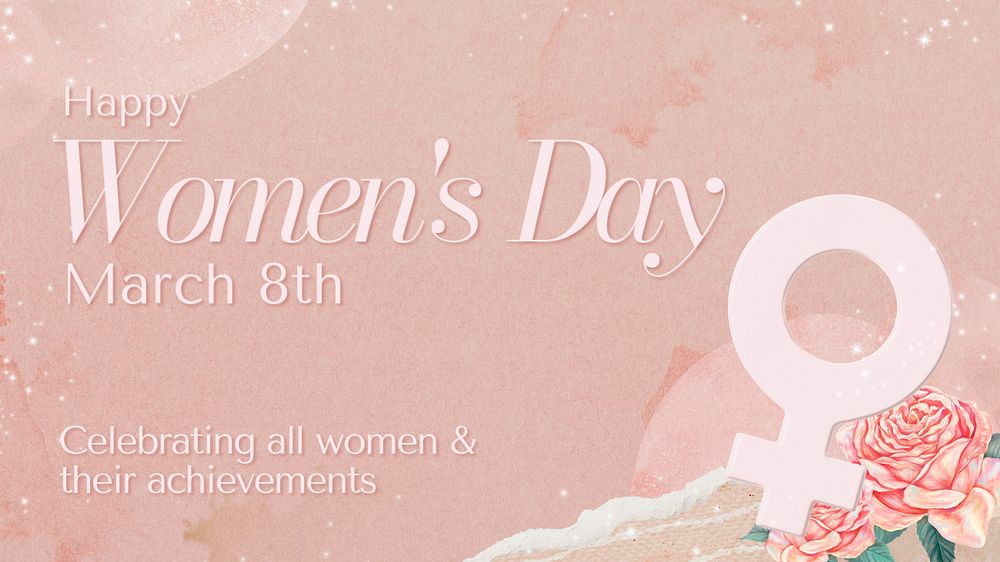 Women's Day PowerPoint presentation template, editable design