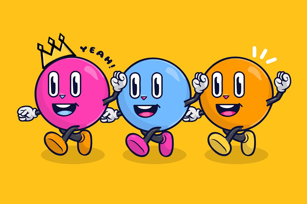 Leadership bubble characters, editable teamwork design