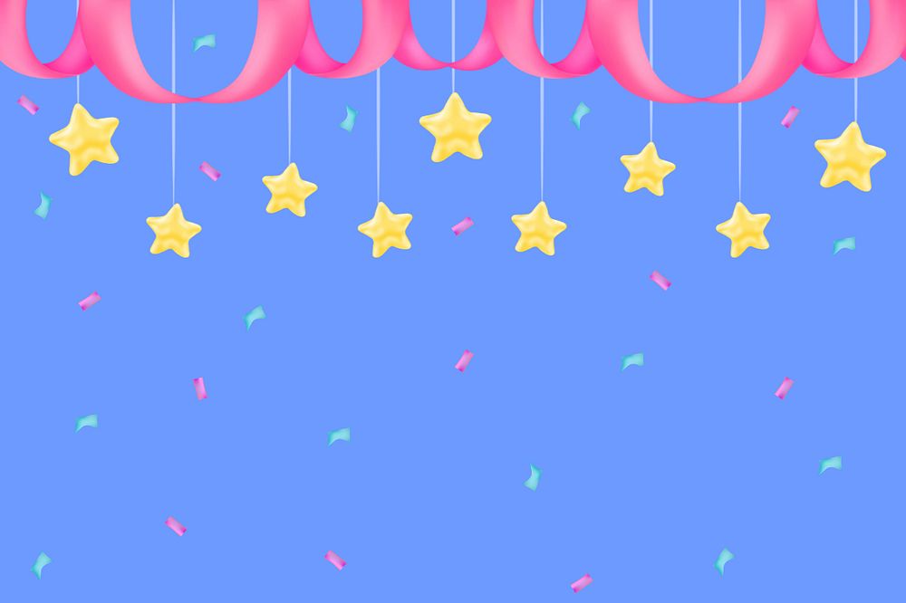 Colorful confetti background, editable cute design