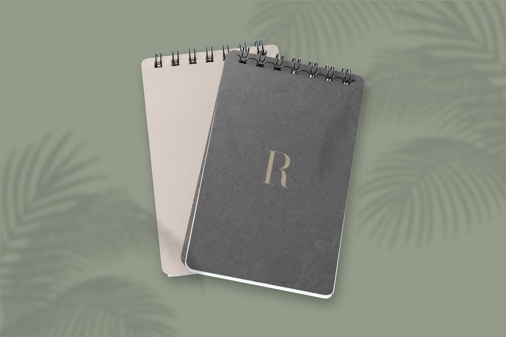 Notepad mockup, notebook, editable design Free Mockup Generator