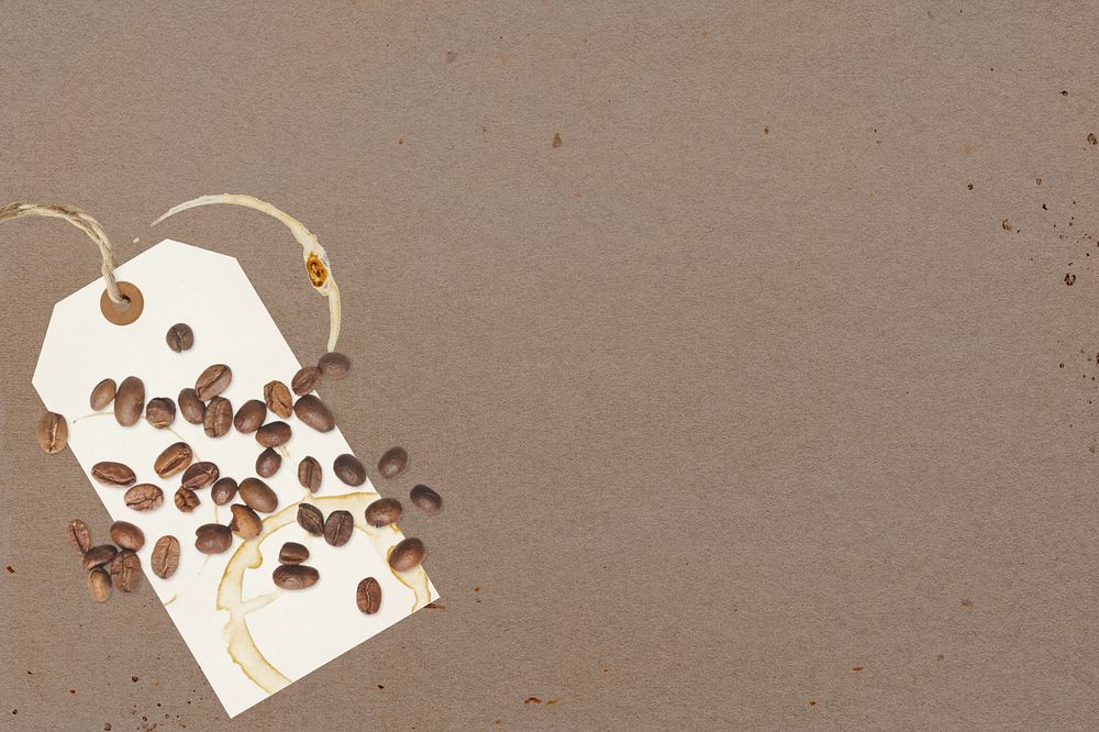 Editable coffee beans collage remix design