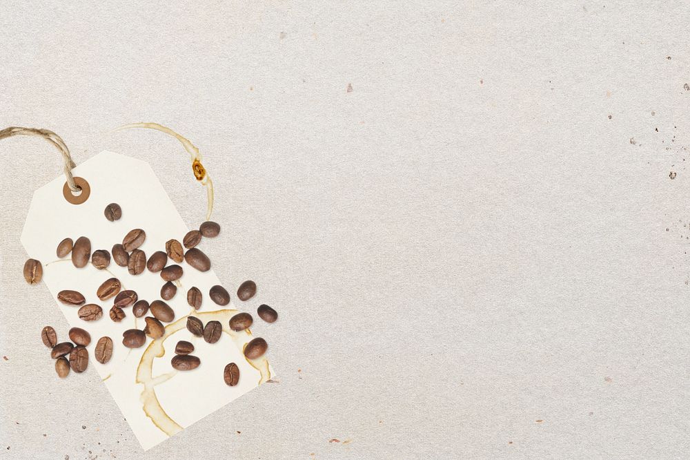 Editable coffee beans collage remix design