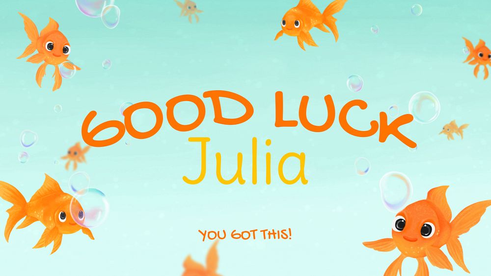 Good luck blog banner template, editable aesthetic paint remix 