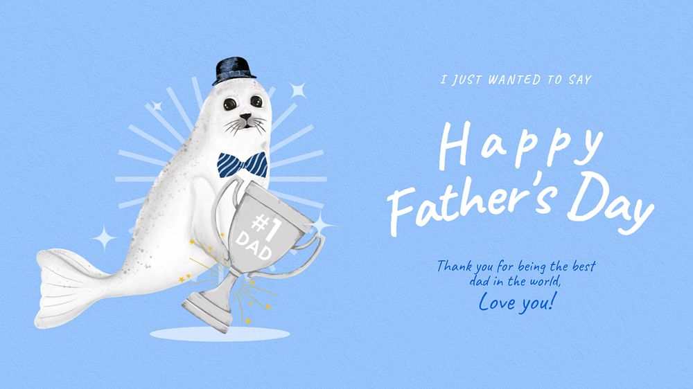 Father's day blog banner template, editable aesthetic paint remix 