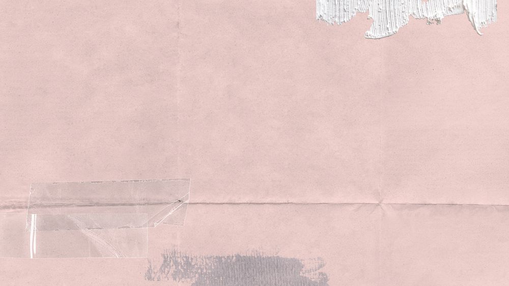 Pink wrinkled paper desktop wallpaper, editable design