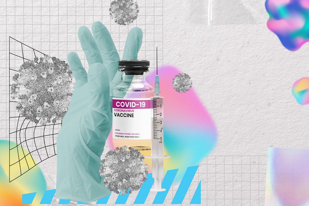 COVID-19 vaccine, healthcare remix, editable design