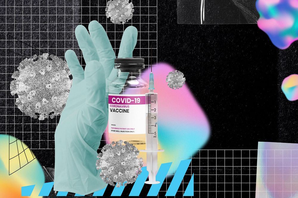 COVID-19 vaccine, healthcare remix, editable design