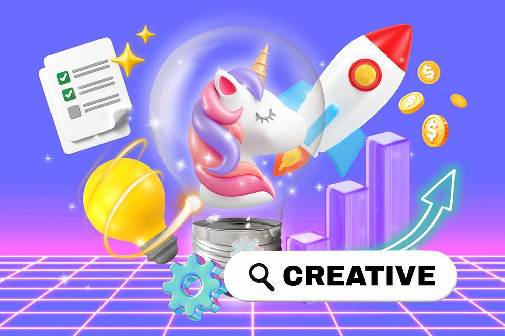 Creative e-commerce, editable business word 3D remix