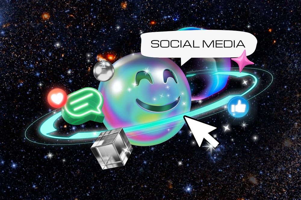 Social media collage remix, editable design