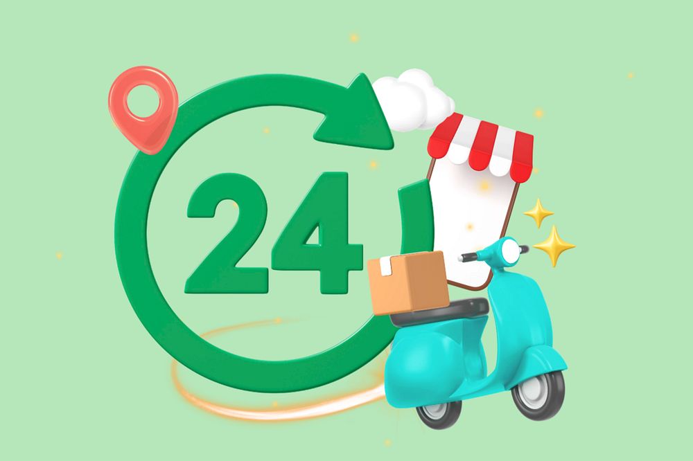 24 hour delivery, editable shopping 3d remix