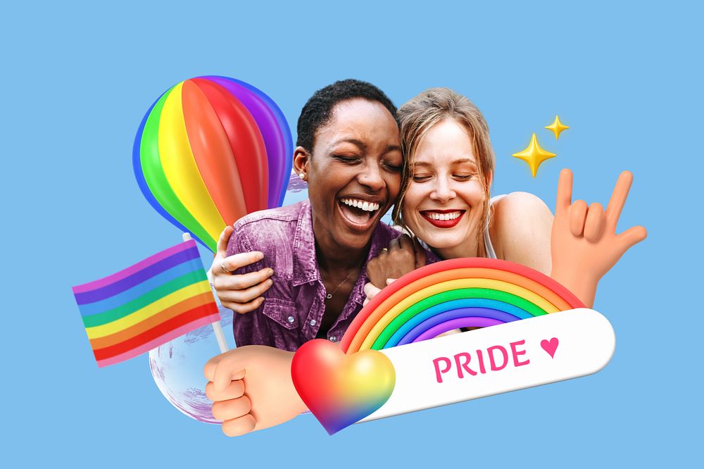 Pride collage remix, editable design