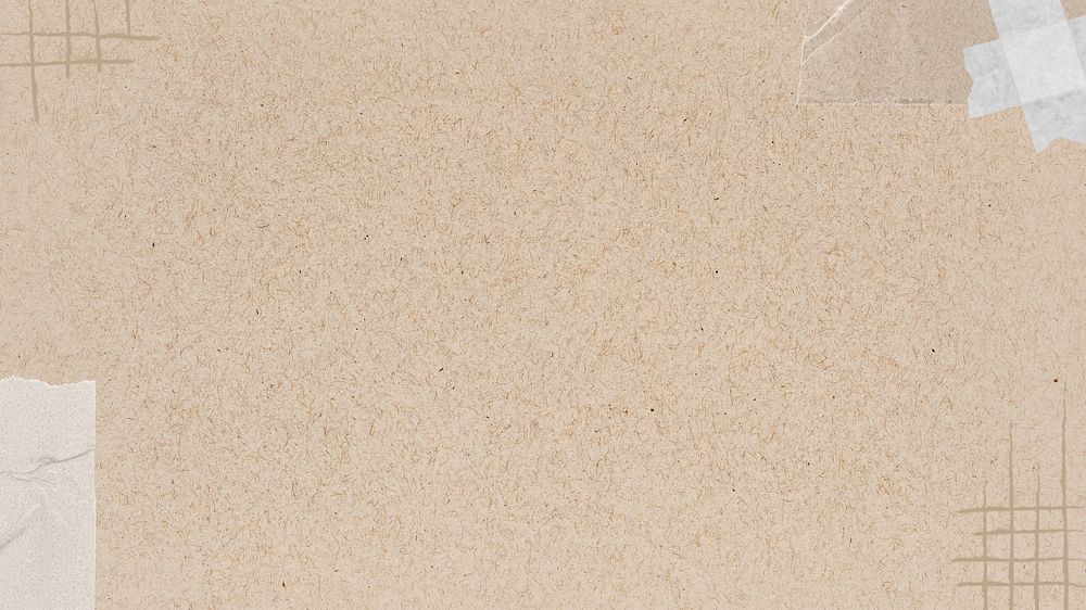 Beige textured desktop wallpaper, abstract border, editable design