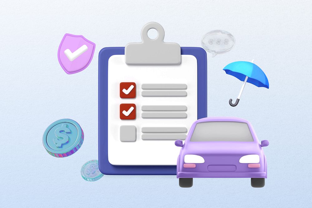 Car insurance checklist, security & protection remix