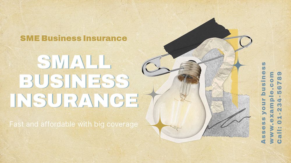 Small business Facebook cover template, editable design