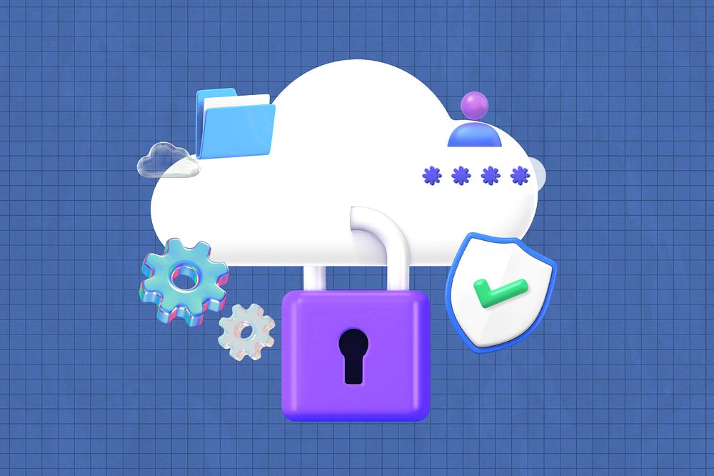 3D cloud, data security technology remix