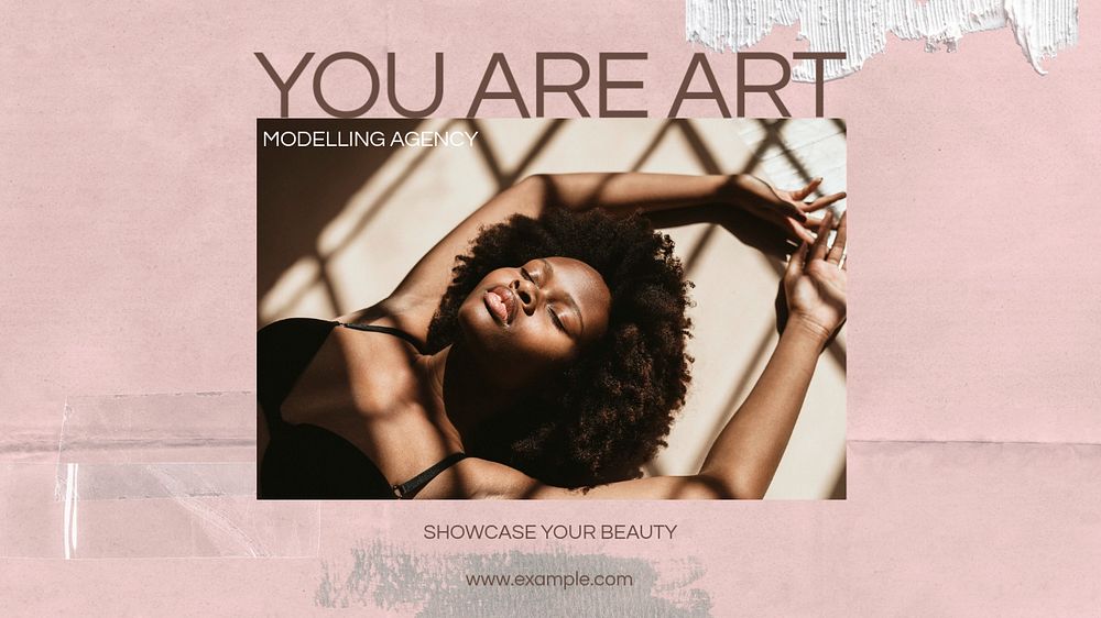 You are art banner template, editable design