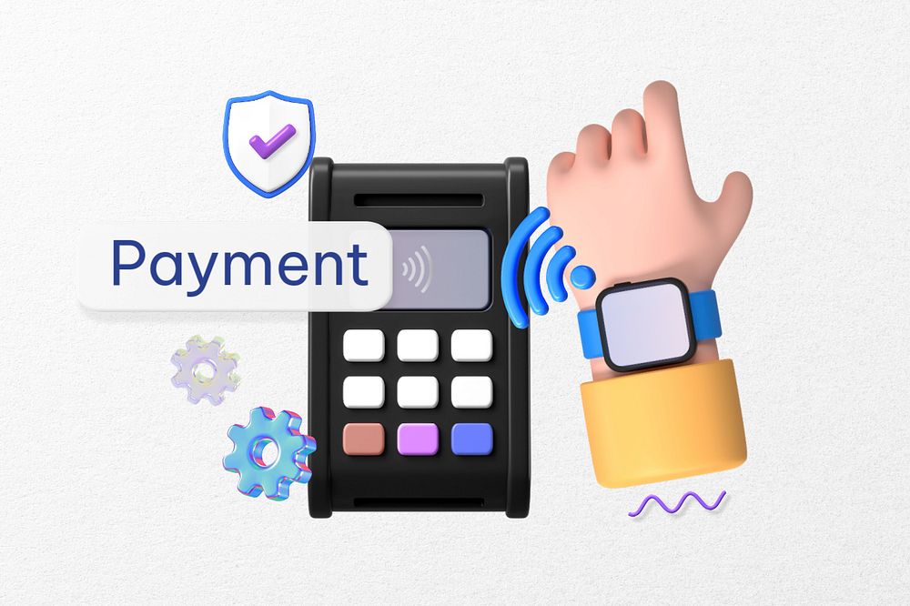 Payment word, 3D credit card machine remix