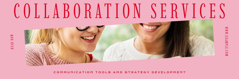 Communication tools and strategy email header template, editable design