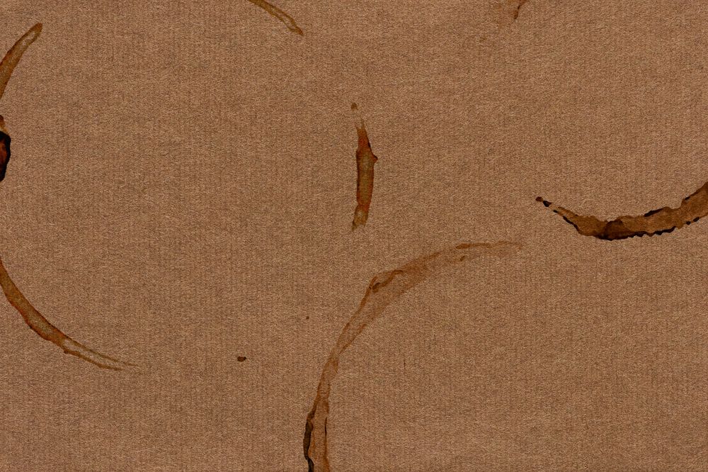 Coffee cup stain background, brown paper, editable design