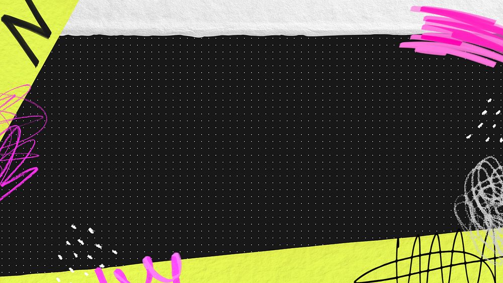 Off-white dotted pattern HD wallpaper, abstract graffiti border, editable design