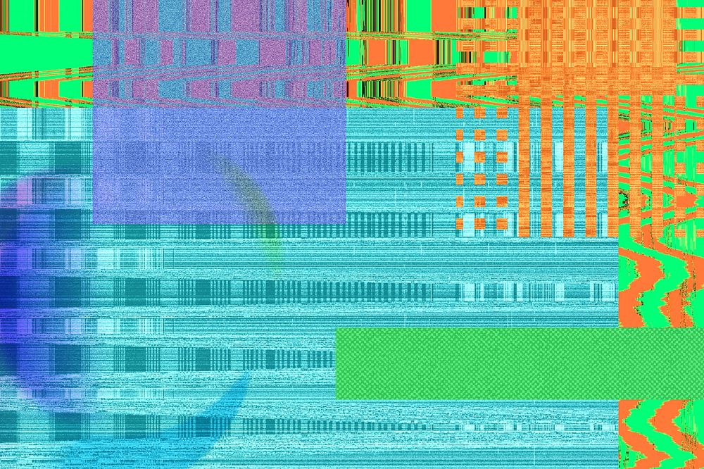 VHS glitch background, distortion effect, editable design