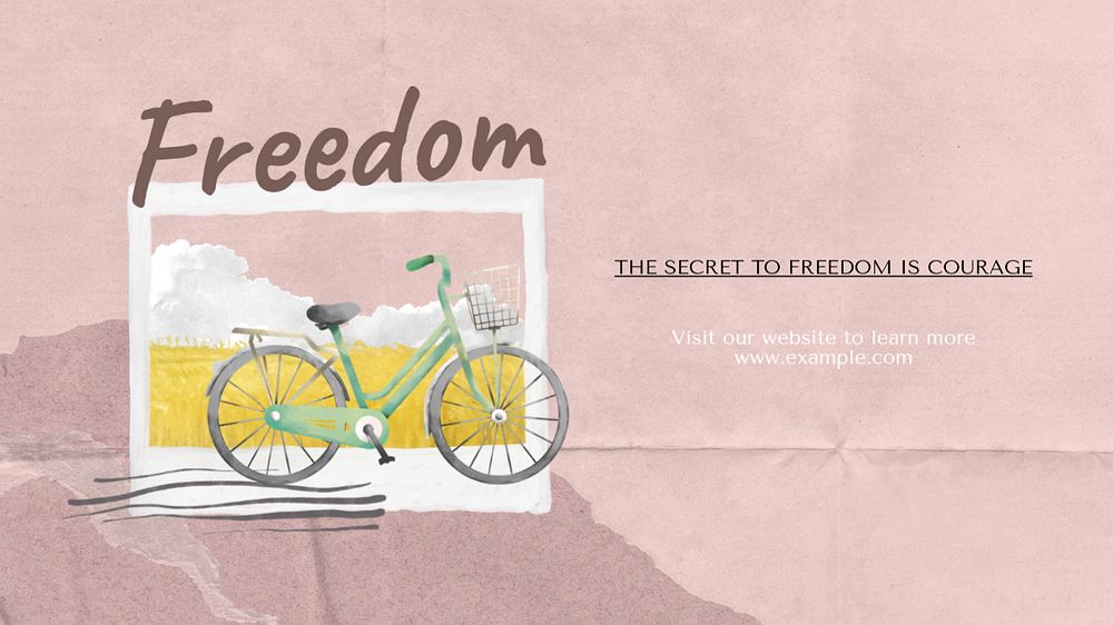 Freedom Facebook cover template, editable design