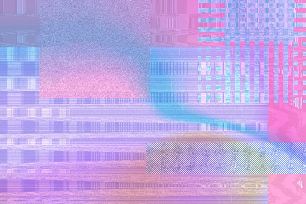 VHS glitch background, distortion effect, editable design