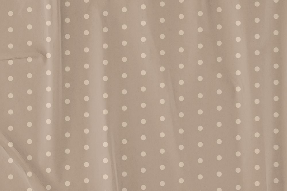 Editable brown polka dots background, collage design