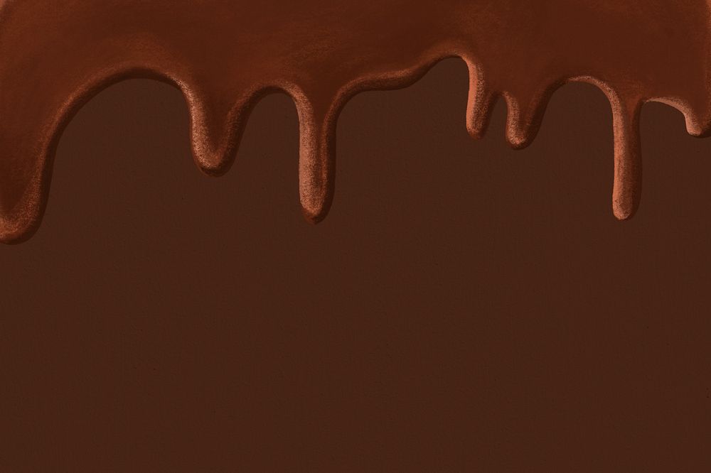 Melting chocolate border background, editable design