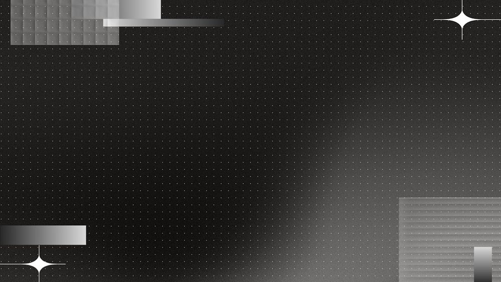 Black gradient computer wallpaper, abstract geometric background, editable design