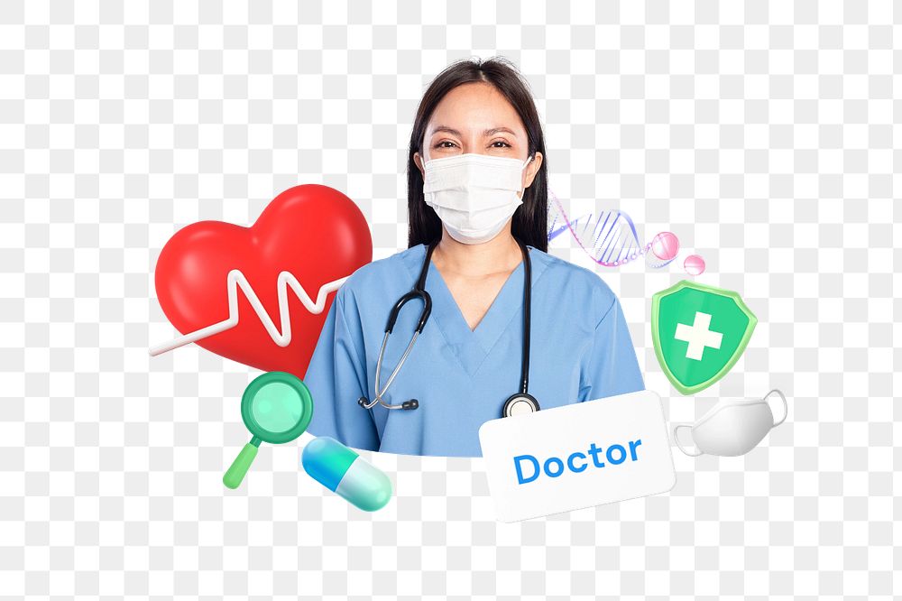 Doctor, editable word, 3D remix