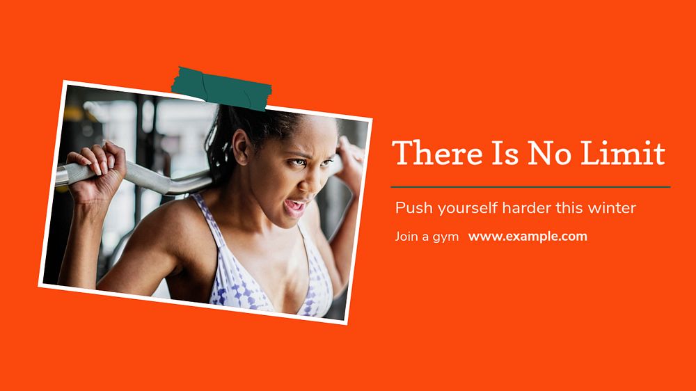 Join a gym blog banner template, editable design
