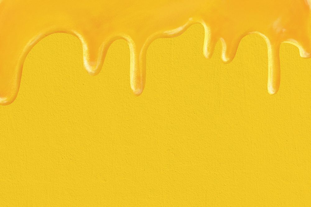 Melting honey background, yellow border, editable design