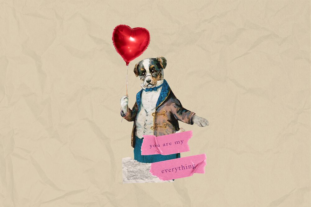 You're my everything word editable collage art. Remixed by rawpixel.